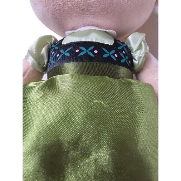Disney Store Frozen Young Anna Plush Doll Green Dress Stuffed Toy Princess Girl - Picture 6 of 8
